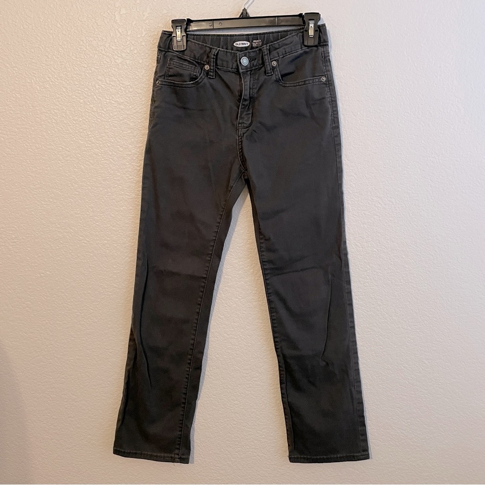 Old Navy Big Kids Straight Built-in Flex Jeans Size 14 Gray